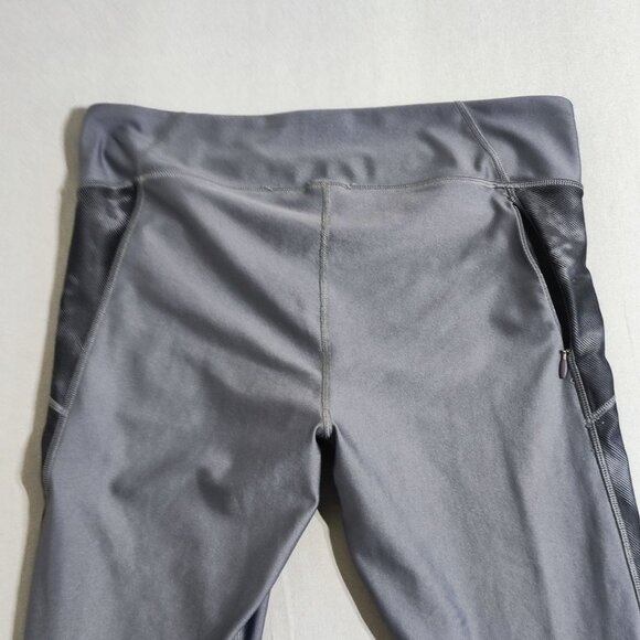 Under Armour active wear sport leggings women's size 10 or 12 grey colour crop - Picture 4 of 12